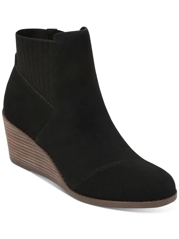 Sadie Womens Suede Stretch Ankle Boots