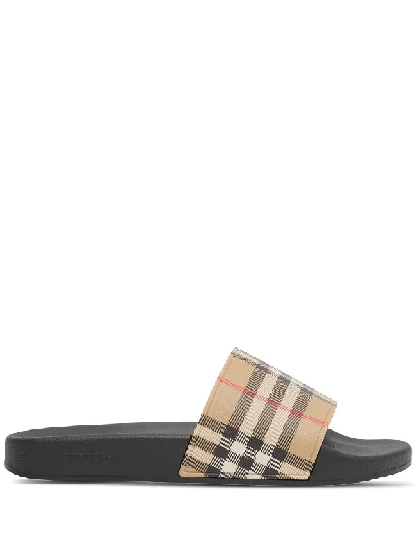 BURBERRY Chic Flat Slide Sandals for Women