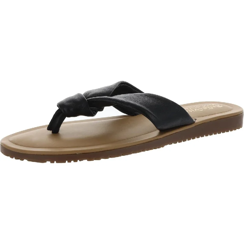 Bella Vita Womens Leather Slip On Thong Sandals