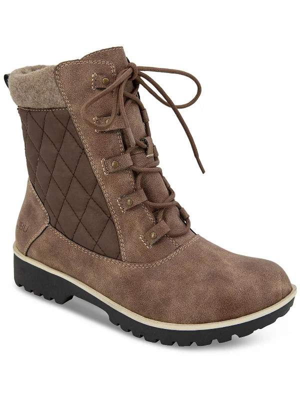 Fargo Womens Quilted Waterproof Ankle Boots