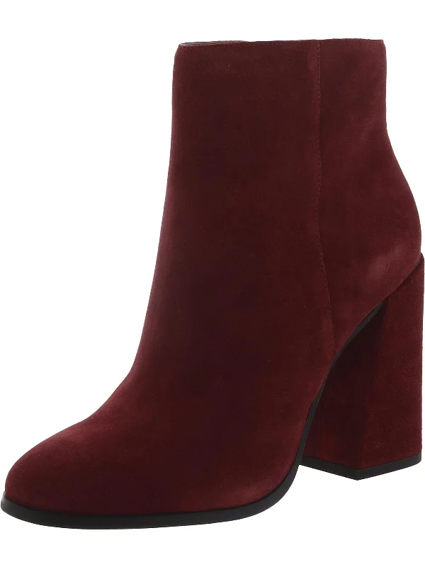 Womens Faux Suede Ankle Boots