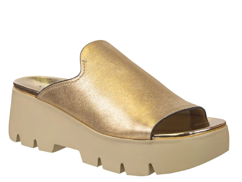 NAKED FEET - DRIFT in GOLD Platform Sandals