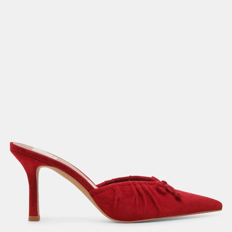 Kairi Heels Crimson Suede