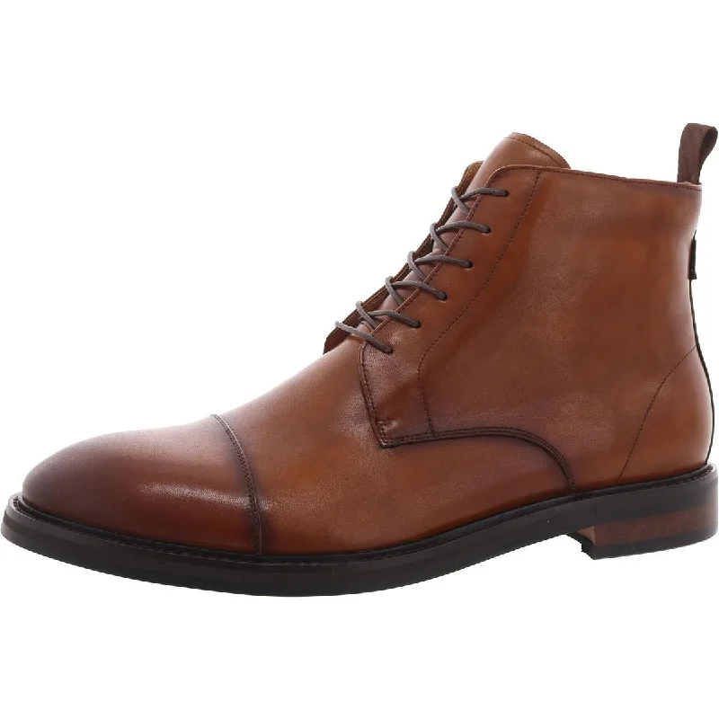 Model 003 Mens Leather Combat & Lace-Up Boots