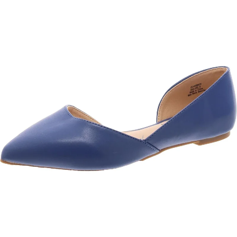 Journee Collection Womens Faux Leather Padded Insole D'Orsay