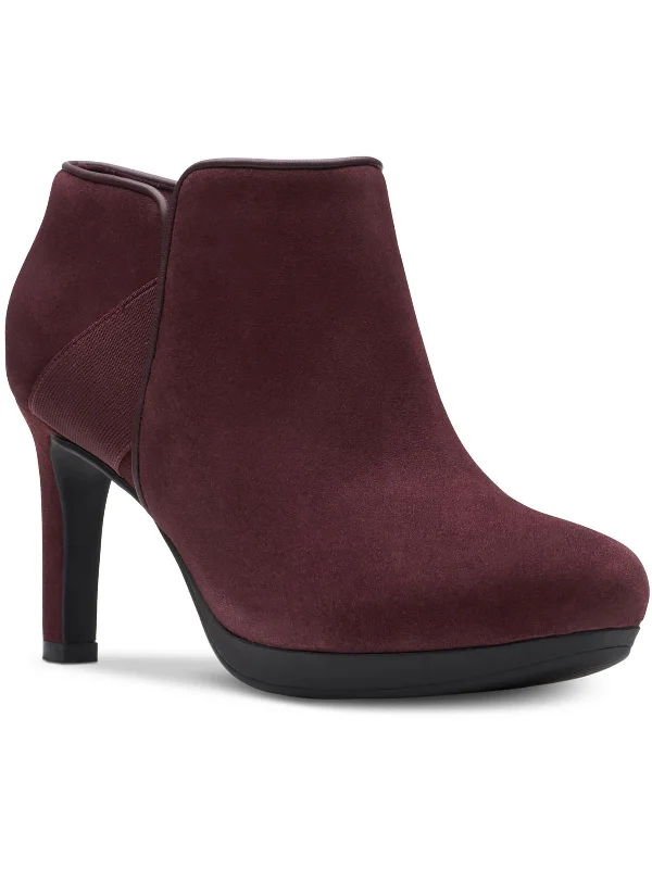 Ambyr Gem Womens Suede Booties Ankle Boots