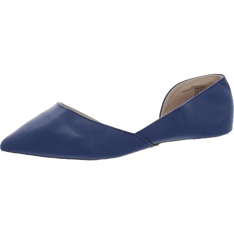 Journee Collection Womens Faux Leather Pointed Toe D'Orsay