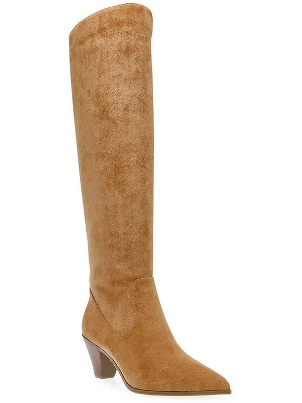 Womens Tall Pointed Toe Knee-High Boots