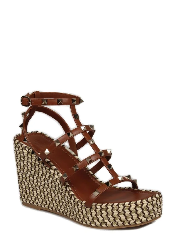 VALENTINO Rockstud Wedge Espadrillas 95mm for Women