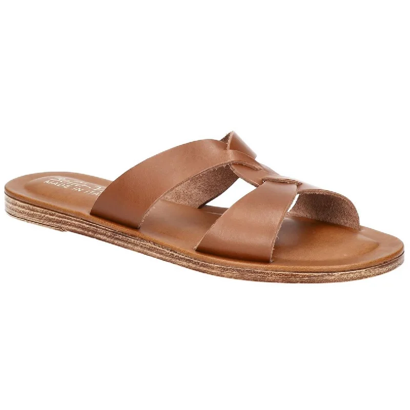 Bella Vita Womens Dov-taly Leather Slip On Slide Sandals