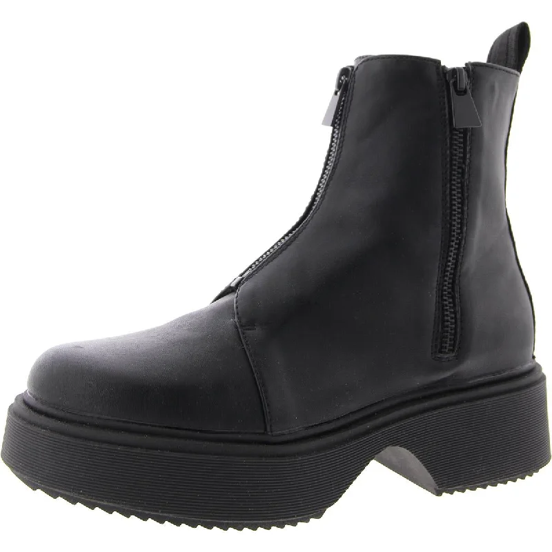 Womens Pull On Round Toe Chelsea Boots