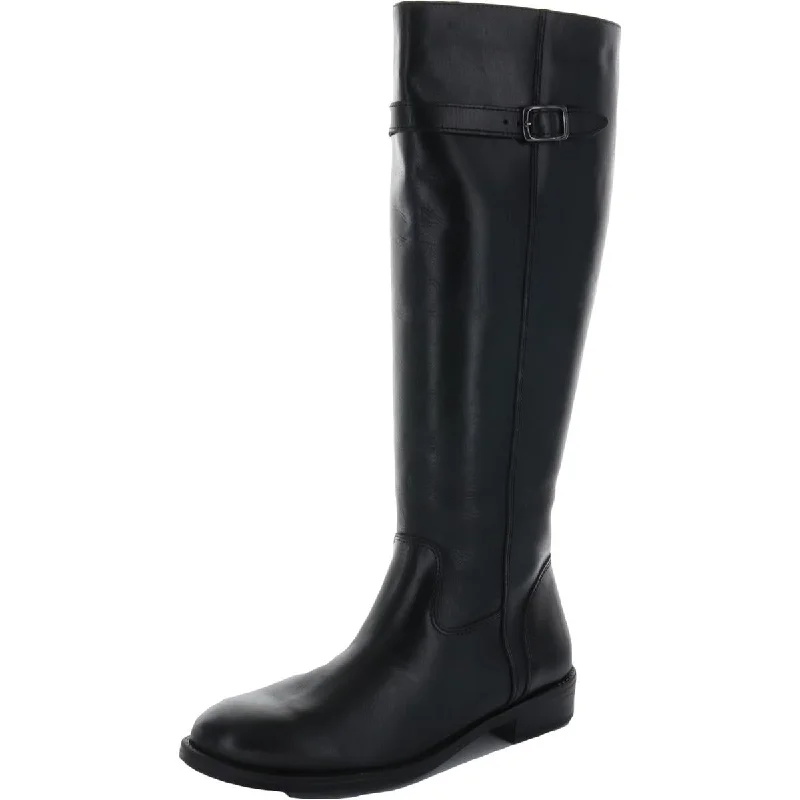 Antonia Womens Leather Knee-High Riding Boots