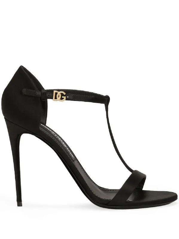 DOLCE & GABBANA 105mm High Stiletto Heel Ankle Strap Sandals