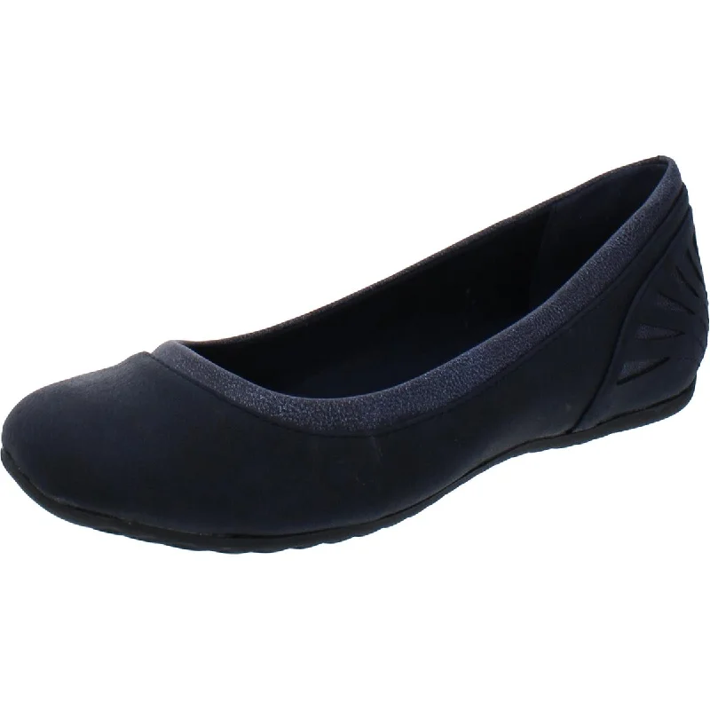 Easy Street Womens Crista Flat Slip On Ballet Flats