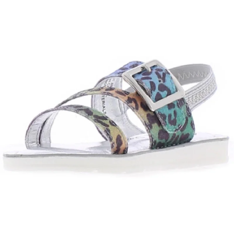 Natural Steps Girls Roxy Toddler Animal Print Slingback Sandals