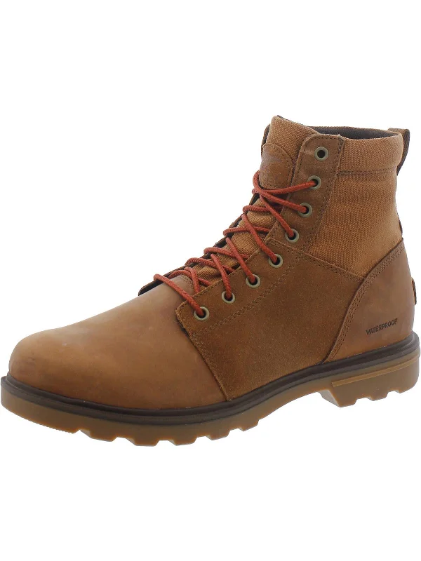 Carson Mens Leather Soft Toe Work & Safety Boots