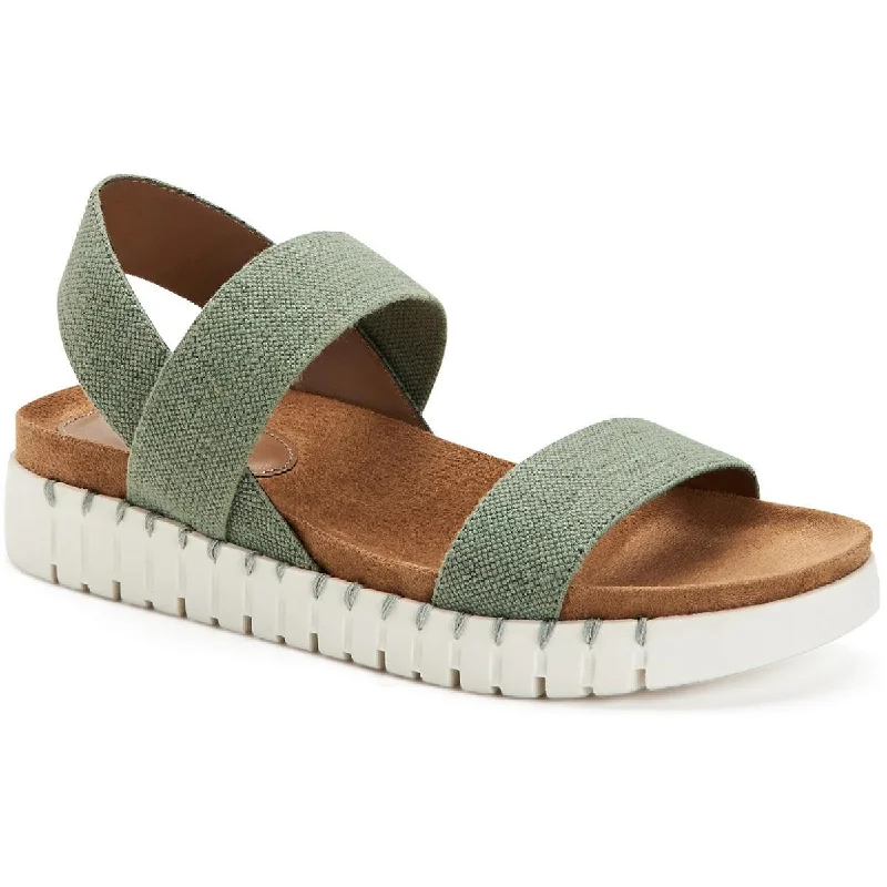 Style & Co. Womens Milaaf Slip On Open Toe Flat Sandals