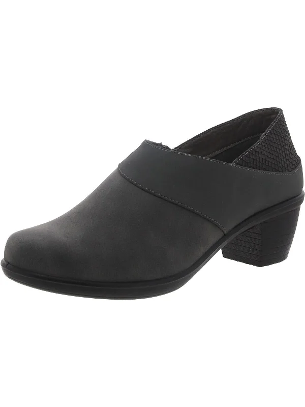 Womens Textured Round Toe Shooties