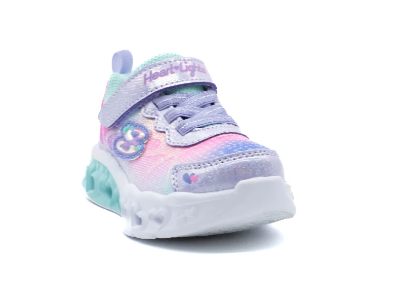 SKECHERS Youth Girl's Flutter Heart Lights - Simply Love Sneaker