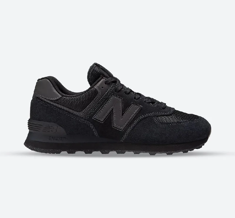 Men's Wide Fit New Balance  ML574EVE Running Sneakers - Exclusive - Black