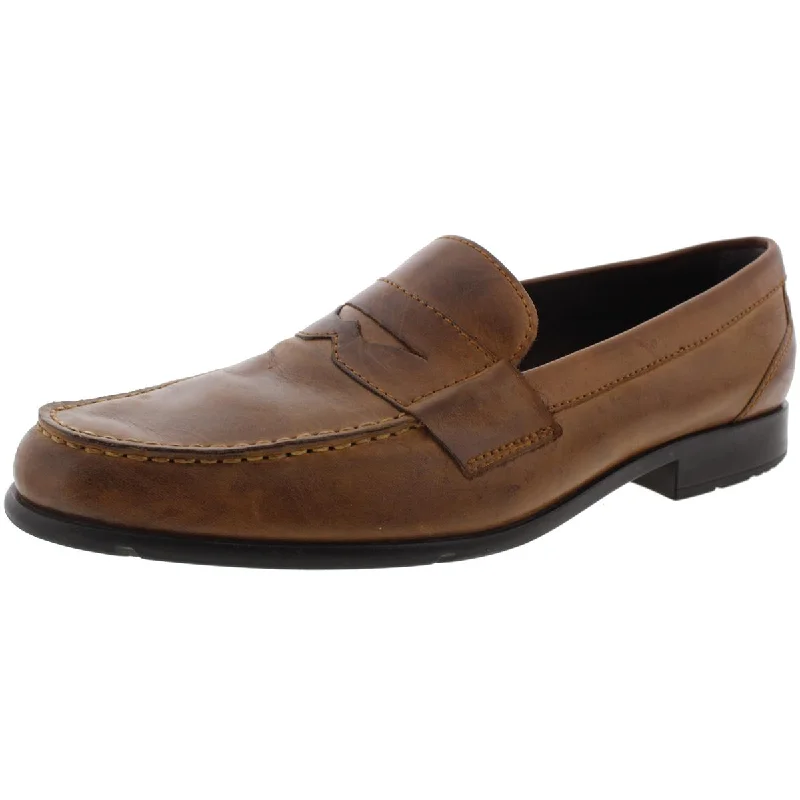 Rockport Mens Classic Leather Slip On Penny Loafers