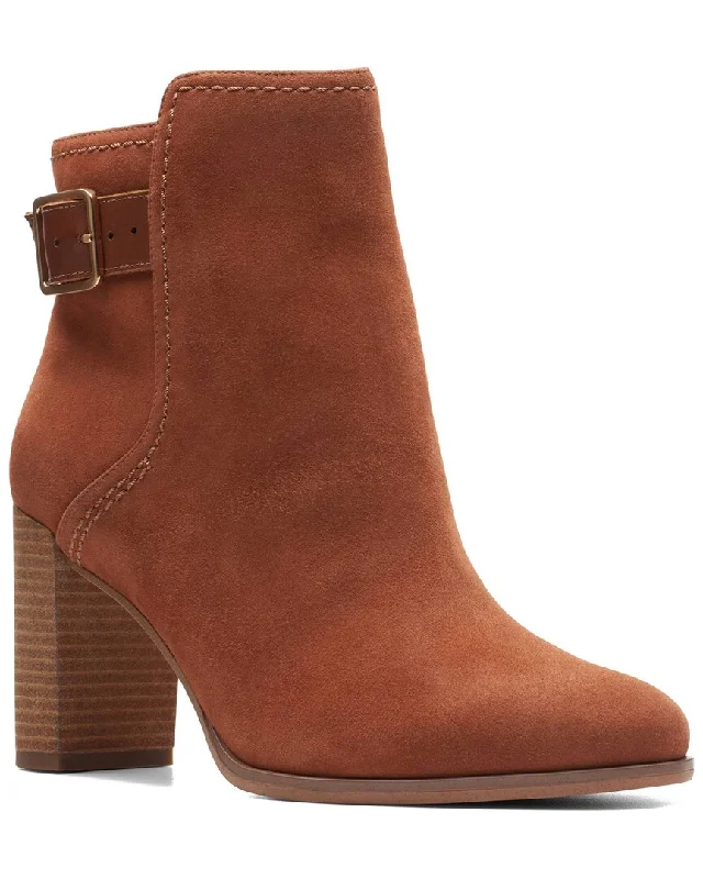 Clarks Freva85 Buckle Suede Boot