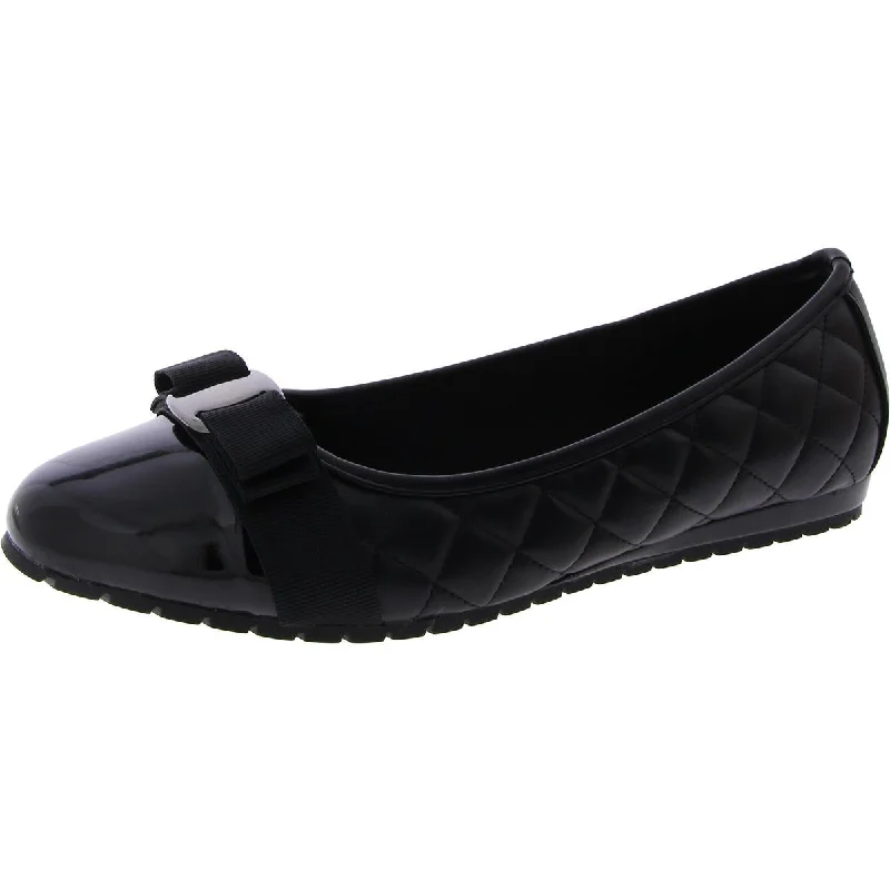 Anne Klein Womens Gianna Faux Leather Dressy Loafers