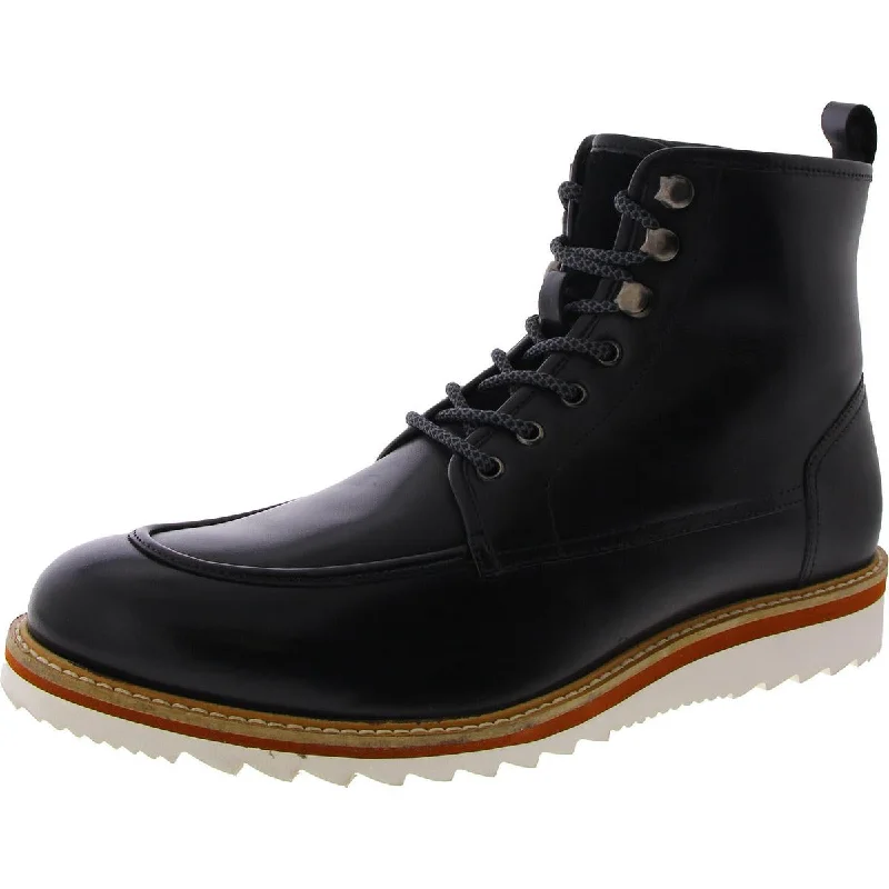 Jimara Mens Leather Ankle Boots