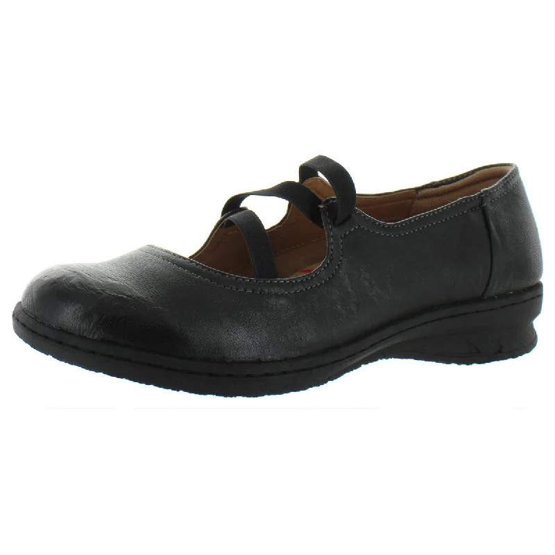 Comfortiva Womens Farmington Leather Slip On Mary Janes