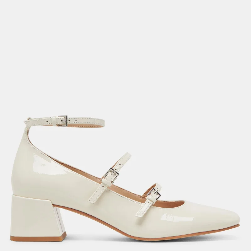 Meadow Heels White Patent Leather