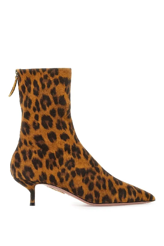 Aquazzura Women's Leopard Print Montmartre Boot