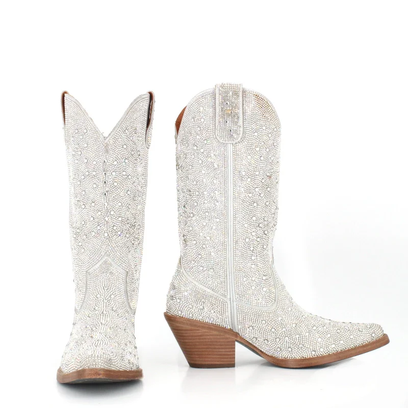 Dorothy rhinestones leather cowgirl boots by Buck & Brana