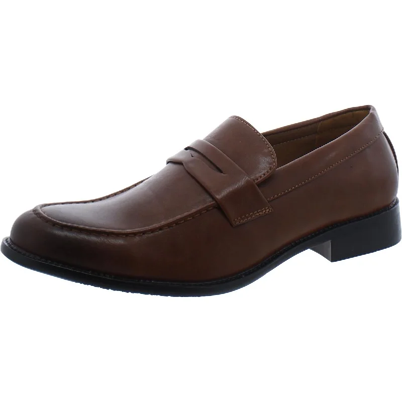 New York & Company Mens ANDY Faux Leather Slip On Loafers