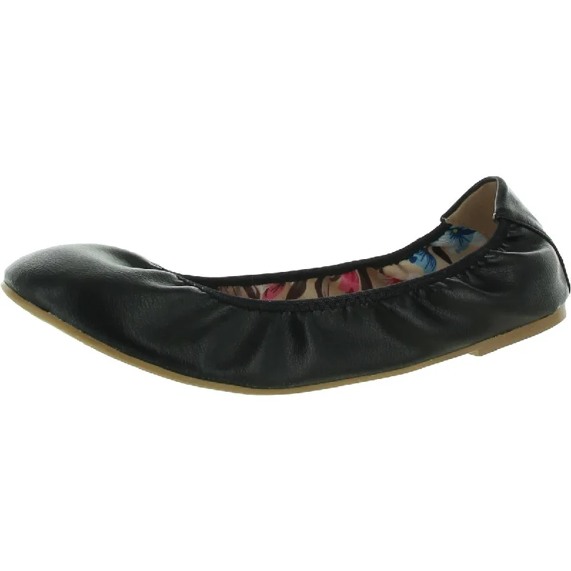 Journee Collection Womens Leather Slip-On Ballet Flats