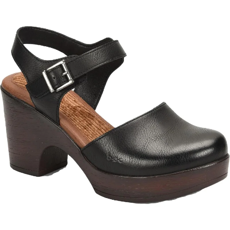 B.O.C. Womens Natasha Faux Leather Slingback Clogs