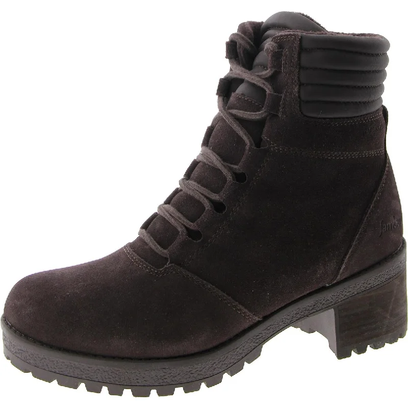 DOUGLAS Womens Round toe Lace up Combat & Lace-Up Boots