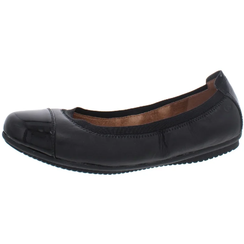 Josef Seibel Womens Pippa Leather Patent Trim Ballet Flats