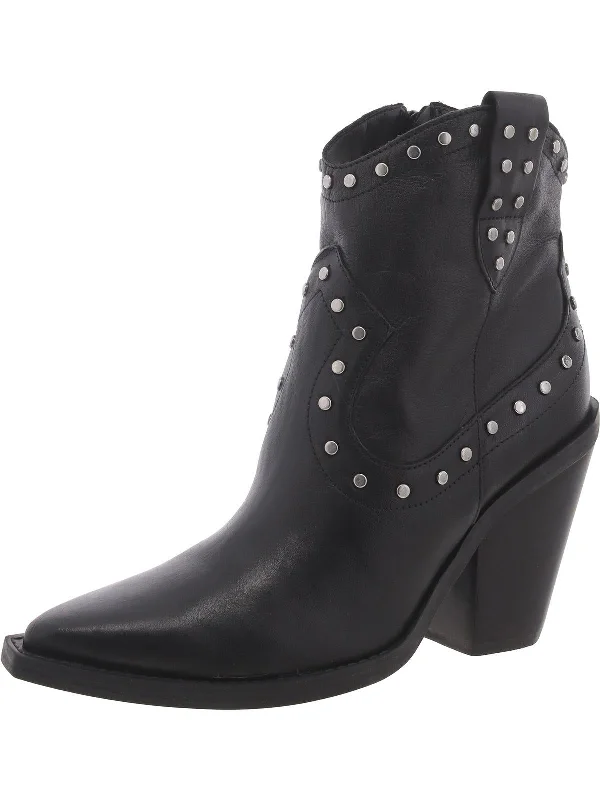 Womens Studded Pointed Toe Cowboy, Western Boots