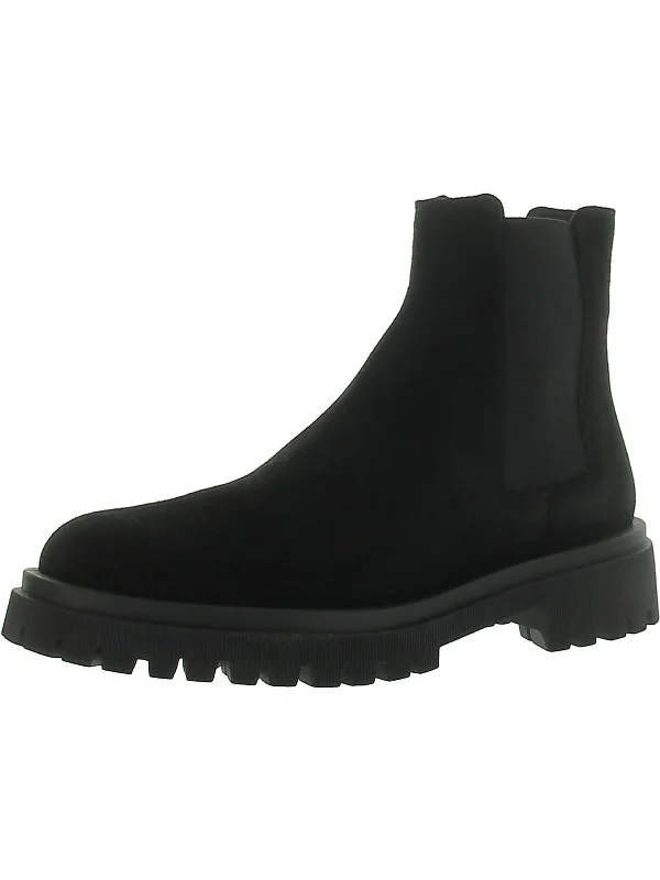 Olessa Womens Suede Pull On Chelsea Boots