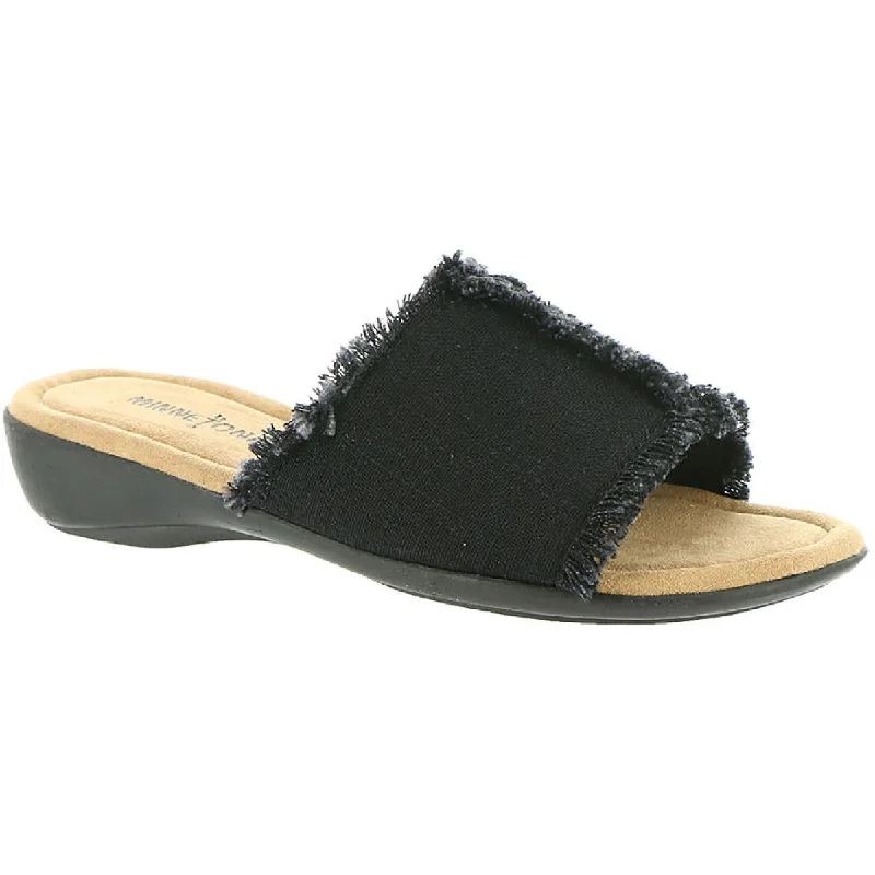 Minnetonka Womens Samara Fringe Slip On Flats