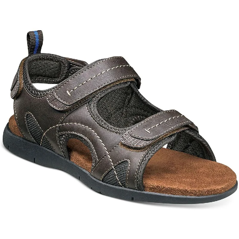 Nunn Bush Mens Bush Rio Grande  Flats Slip On Ankle Strap