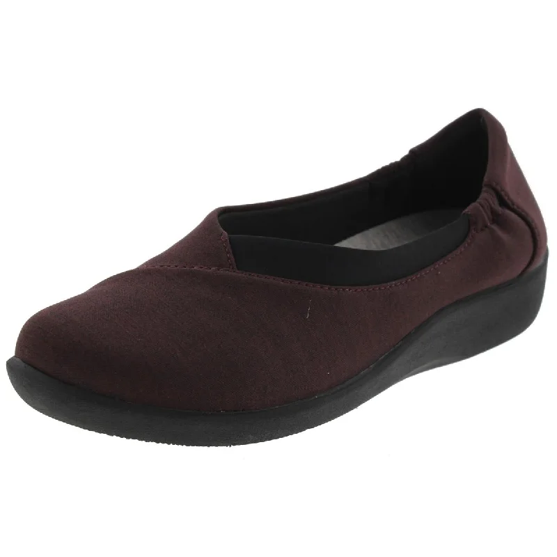 Clarks Womens Sillian Jetay Mini Wedge Slip On Flats