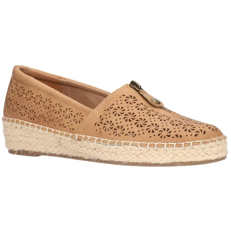 Easy Street Womens Zenon Faux Suede Slip On Espadrilles