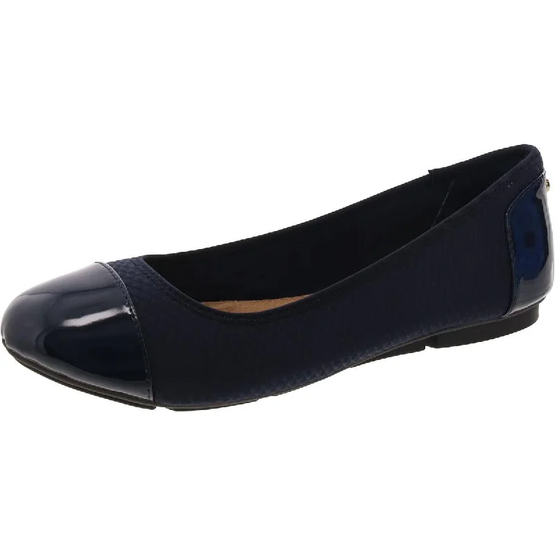 Giani Bernini Womens Taylee Patent Trim Loafer Ballet Flats