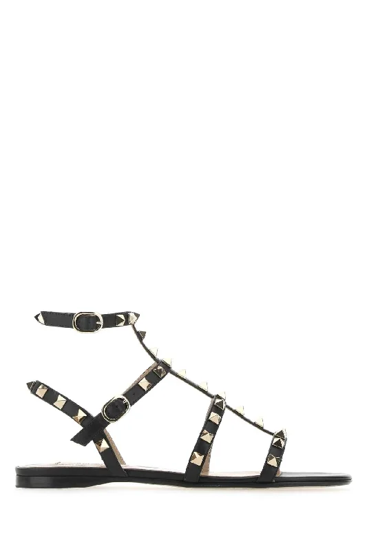 VALENTINO GARAVANI Rockstud Mini Leather Sandals for Women