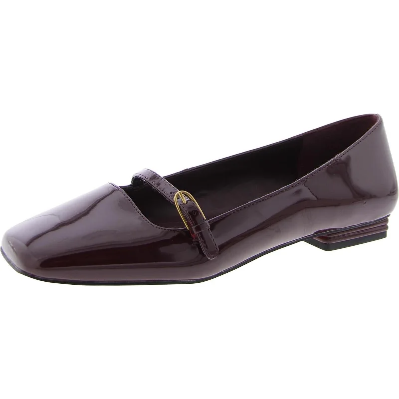 Franco Sarto Womens TAYANA Patent Leather Cushioned Footbed Ballet Flats