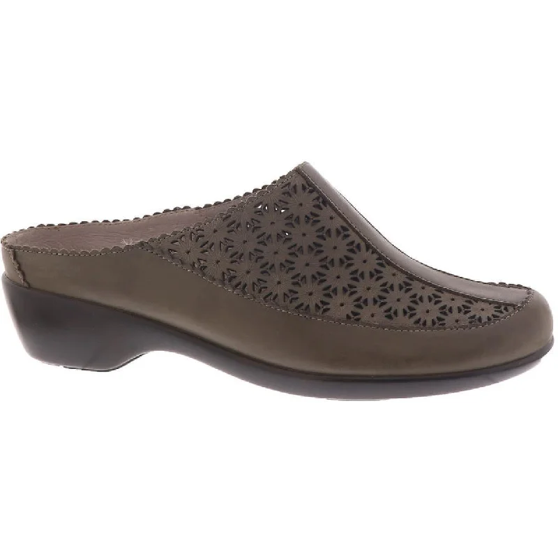 Easy Spirit Womens Dusk Leather Slip On Mules