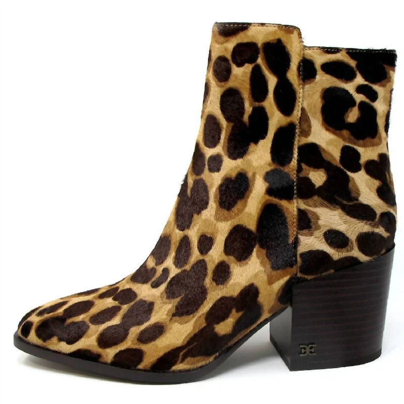 Cari Ankle Bootie In Leopard