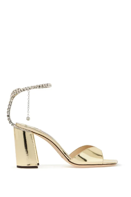 JIMMY CHOO Elegant 85mm Crystal-Embellished Sandals