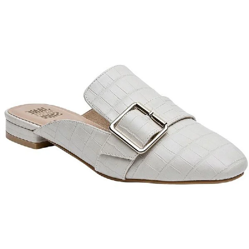 JANE AND THE SHOE Womens Isla Buckle Slip-On Mules